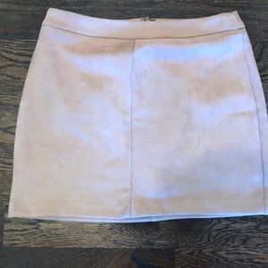 Mustard Seed faux suede skirt